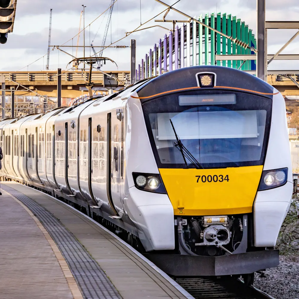 A Thameslink train at Brent Cross West station