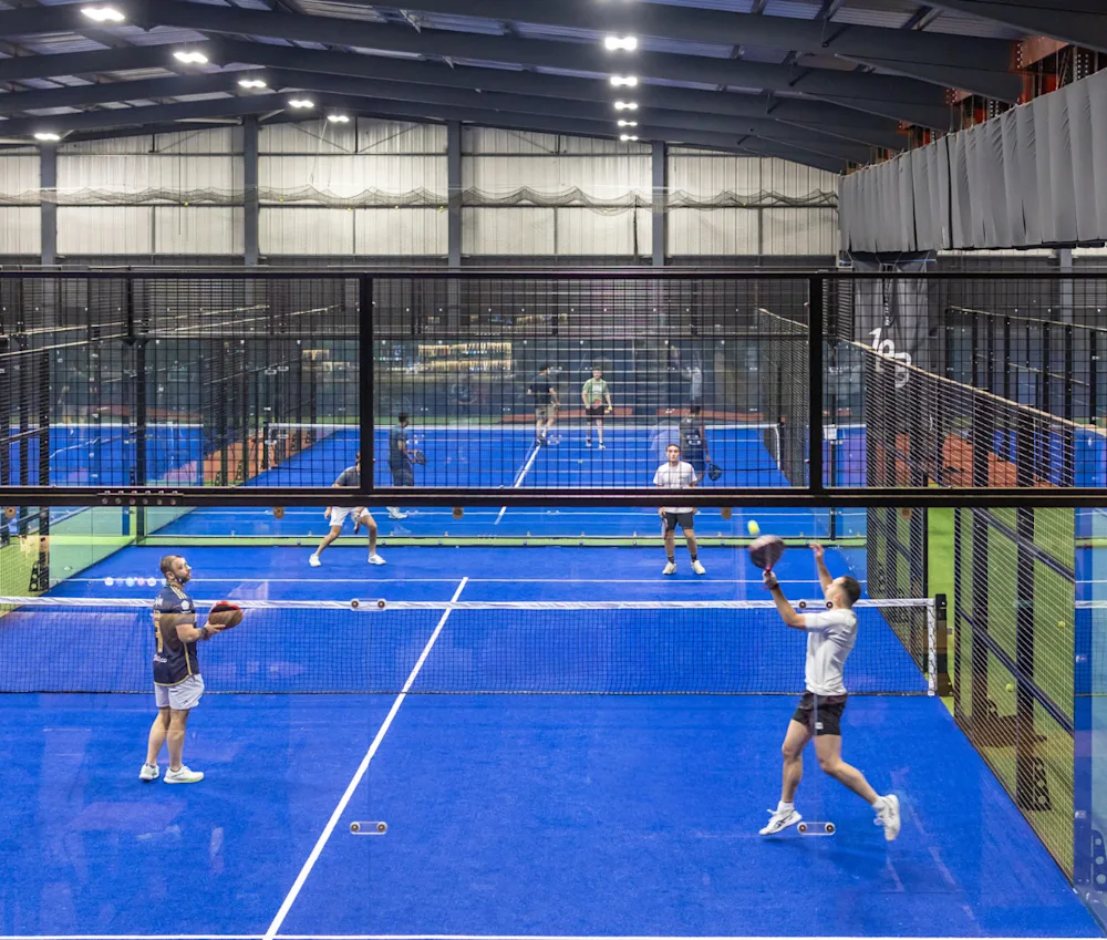 The 108 has six padel courts